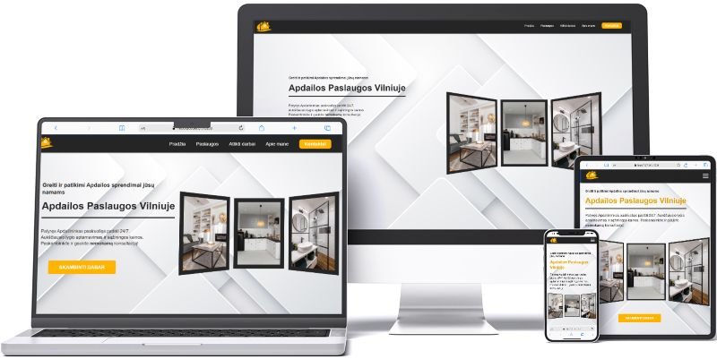 Finishing website screenshots